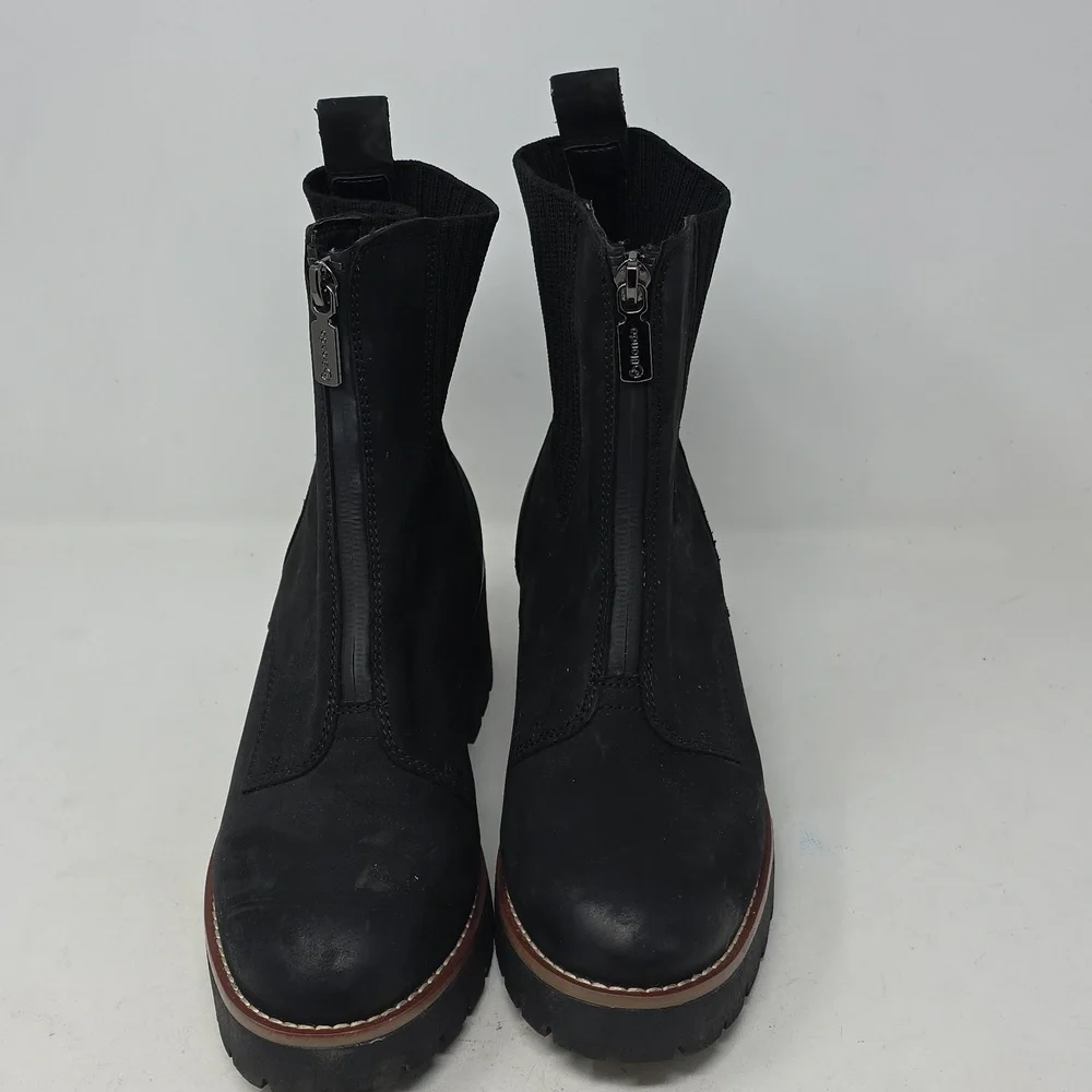 Blondo Demaria Black Ankle Boots with Chunky Heel Size 8 - Picture 2 of 6